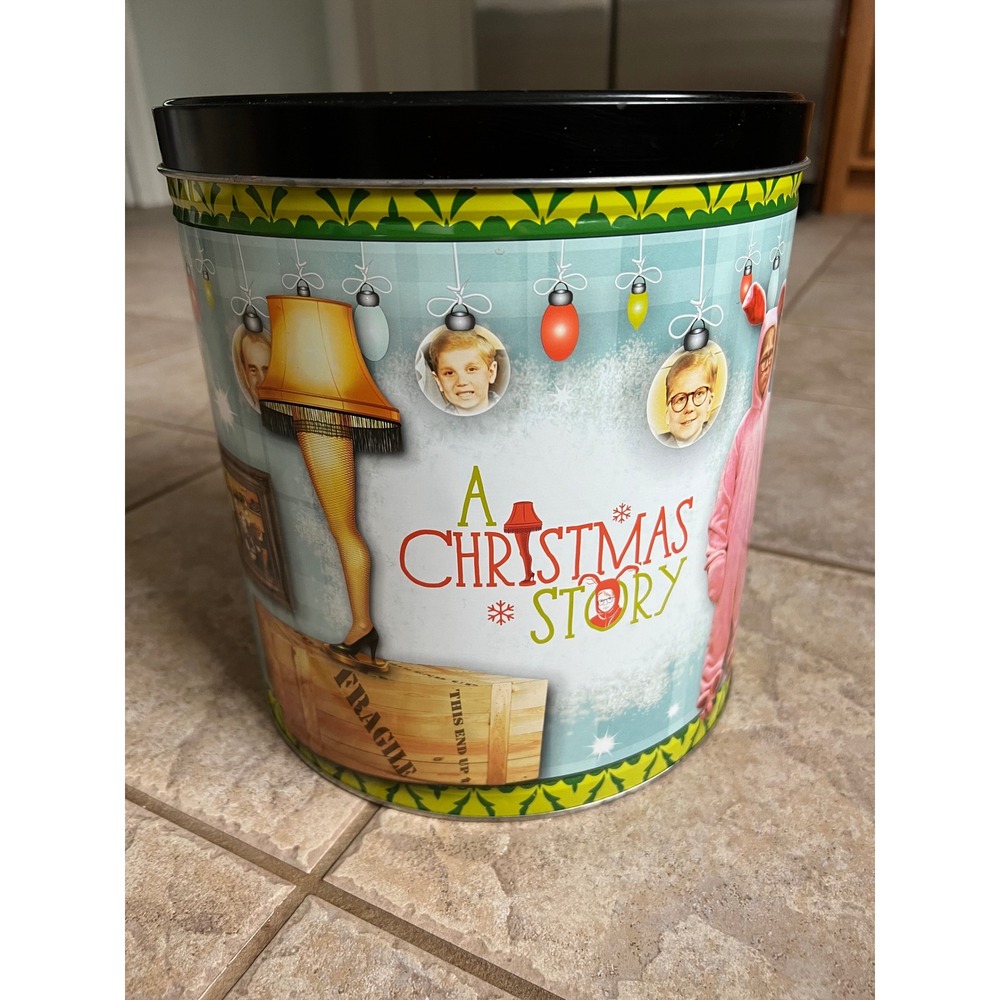 A Christmas Story Leg Lamp Bunny Suit Collectible Popcorn Tin 2020 GiftPop